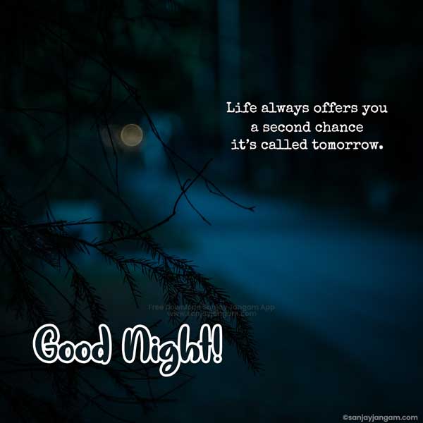 good night thought in english