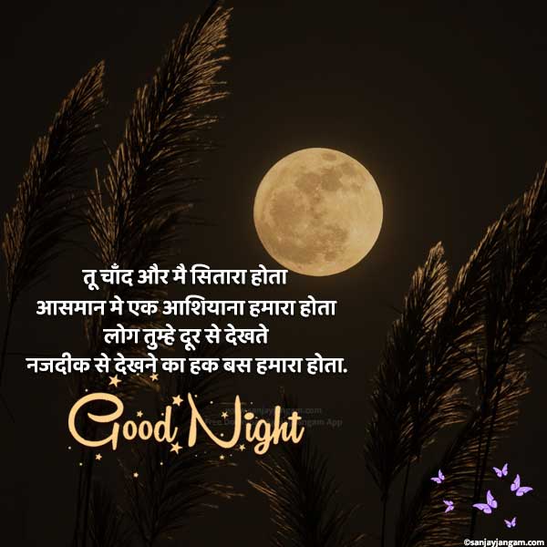 2 line good night shayari