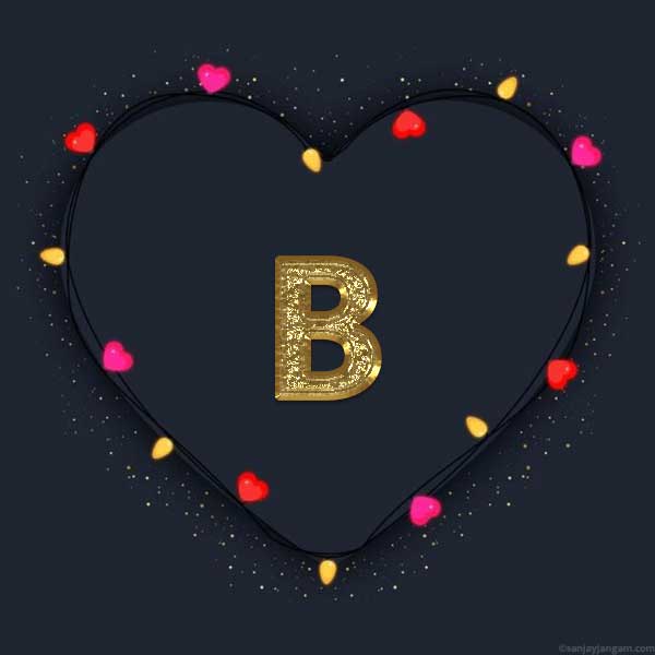 stylish b letter dp