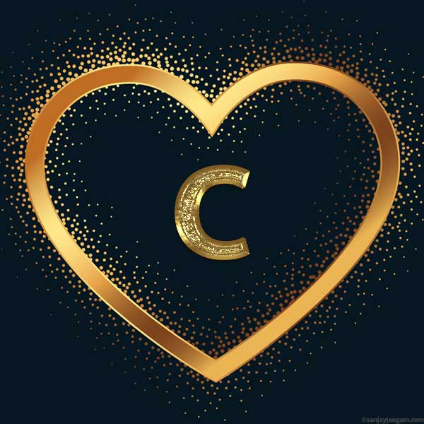 stylish c letter dp