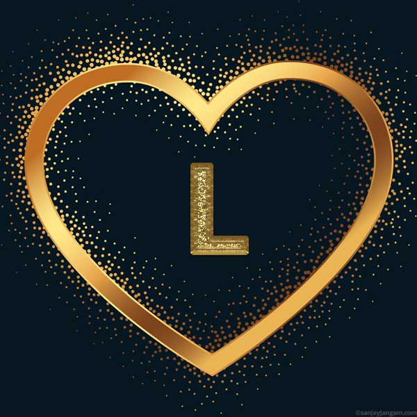 stylish l letter dp