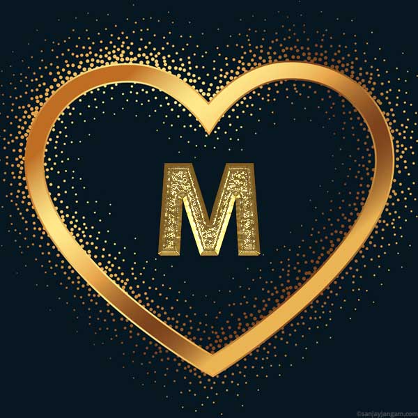 stylish m letter dp