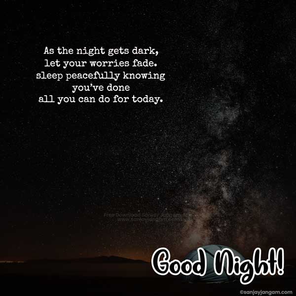 beautiful good night quotes in english
