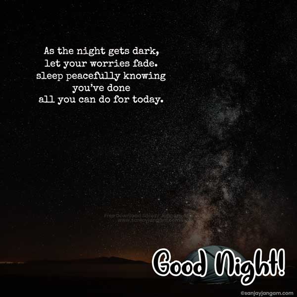 Good Night Quotes in English | 1000+ Good Night Message in English