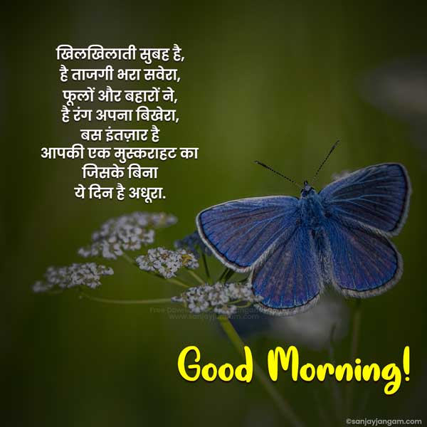 good morning images with quotes for whatsapp in hindi