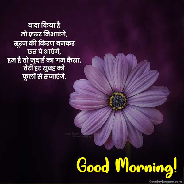 good morning quotes for love in hindi