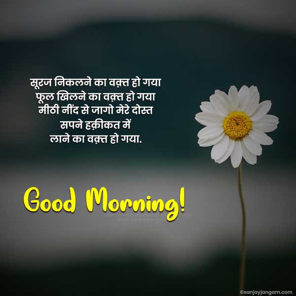 good morning status hindi