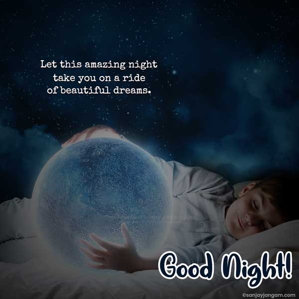 good night status in english