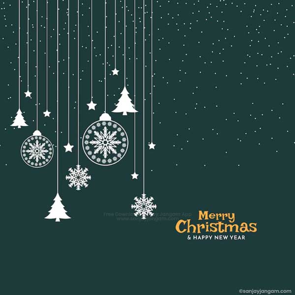 christmas greetings with image