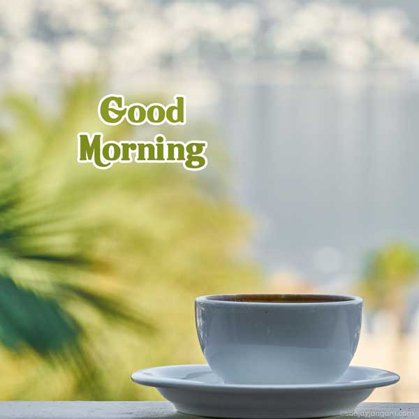 good morning with coffee images